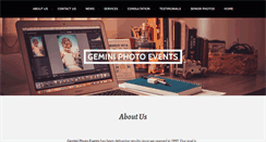 Desktop Screenshot of geminiphotoevents.com